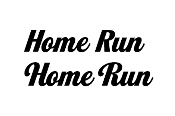 Home Run Font